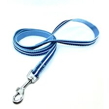 Nobleza nylonové vodítko s reflexným prešitím 1,5 x 120 cm modré